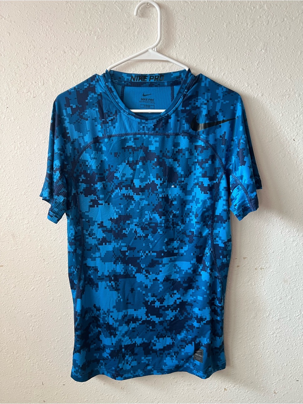 Nike Men’s Blue Digital Camo Training Polo